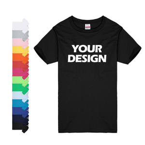 160 GSM Men's 100% Cotton T-Shirts OEM Custom Printed and Embroidered Blank Wholesale Knitted Clothing for Men - Product Image 1