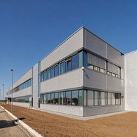 Entrepôt industriel préfabriqué en acier galvanisé, construction robuste, intégrité structurelle durable, garantie de 2 ans pour villa