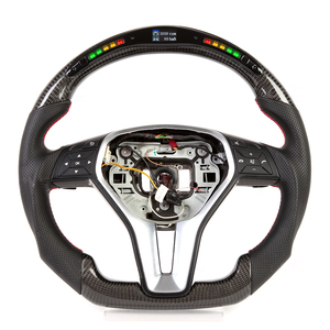 <span class=keywords><strong>Volant</strong></span> en fibre de carbone pour <span class=keywords><strong>Mercedes</strong></span> Classe CLS C218 Classe E W212 Classe GLA X156 GLK X204 <span class=keywords><strong>Volant</strong></span> de course LED - Product Image 1