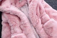 Babykleidung Winter Kleinkinder-Bekleidung Kinder Kunstfell-Mantel Kaninchenfell-Warme Jacke Dicker Überzieher Mädchen Winterkleidung