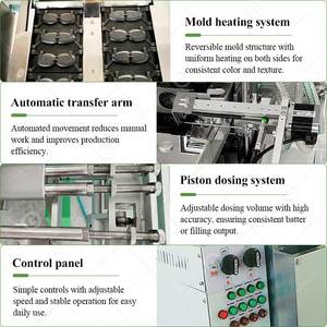 Small Wheat <b>Waffle</b> Bevroren Taiyaki Custard Maker Delimanjoo Fish Cake Stuffing Form <b>Machine</b> - Product Image 3