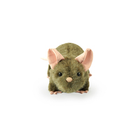 Peluche de souris réaliste vert foncé, jouet en peluche de rat réaliste, poupée en peluche douce, décoration, cadeau pour enfants et amoureux des animaux