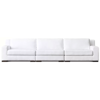 Canapé modulaire en forme de L confortable, taille personnalisable, coussin en peluche, canapé pour bureau, hall d'hôtel, salon de luxe