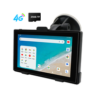 Navegador GPS Android Auto Carplay 4G Portátil de 7 Pulgadas con Pantalla Táctil, Batería de 4000 mAh, Actualización de Mapas por 1 Año, Reproductor de Música FM, WiFi de 8 Núcleos