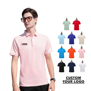 Custom Logo Quick Dry Polo T Shirt Unisex Short Sleeve Solid Color Corporate Event Workwear <b>Tops</b> - Product Image 6