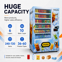 Distributeurs automatiques de boissons VENDLIFE 24h/24 pour la vente au détail, distributeurs automatiques d'aliments et de boissons