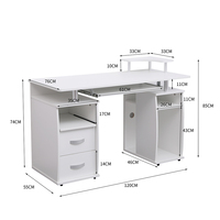 Vente d'usine - Bureau moderne en bois - Mobilier de bureau - Bureau d'ordinateur de direction