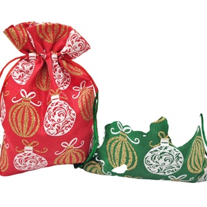 High Quality Drawstring Fabric <b>Gift</b> <b>Bags</b> for Christmas Present Packaging <b>Small</b> Pouch - Product Image 1
