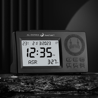 Meilleure Vente : Horloge de Bureau pour Étudiant avec Affichage de la Direction de la Prière Qibla, Température, Calendrier Hijri et Heure Mondiale