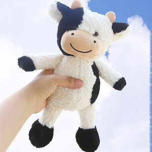 Boneka Sapi Plushie Mainan Hewan Sapi Perah Boneka Isi Dakron untuk Hadiah Anak-anak Aksesoris Pesta Custom Juguetes De Peluche De Vaca - Product Image 2