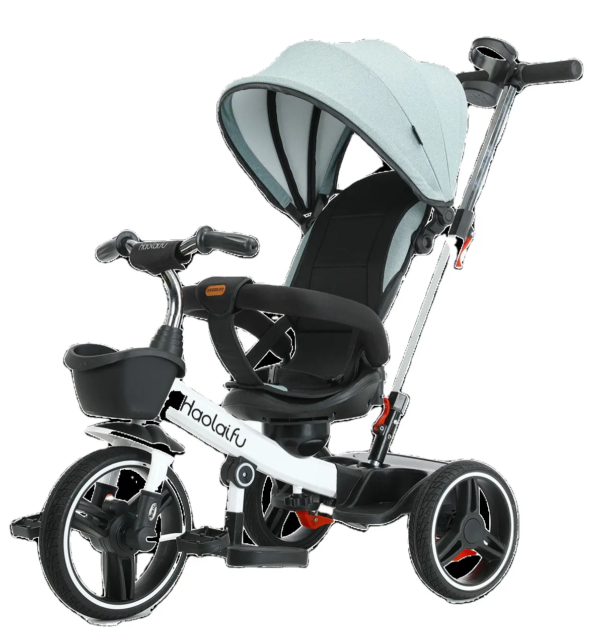 Trike per bambini 4 in 1 con ruota in PU Push HandleAll-terreno per 18 mesi-triciclo per bambini di 5 anni