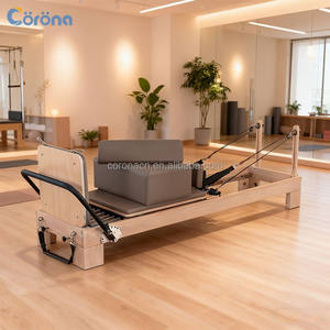 Реформер для пилатеса Yogo Studio из кленового и дубового дерева, тренажер-кровать для пилатеса - Product Image 1