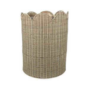 Customized minimalist bathroom/home <b>large</b> laundry <b>basket</b>, cross-border Nordic style handmade imitation rattan storage <b>basket</b> - Product Image 1