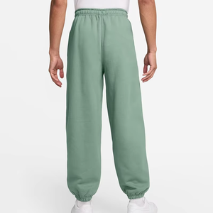 Pantalones Deportivos de Cintura Elástica Verdes para Hombre, Joggers Casuales de Algodón de Peso Medio, Transpirables, de Punto, con Frente Plano, Estilo Otoñal - Product Image 3