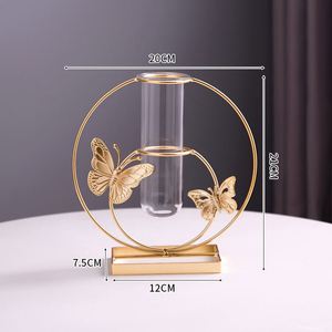 Vase à fleurs en fer forgé style nordique, prix promotionnel, décoration intérieure, vase décoratif pour fleurs - Product Image 6