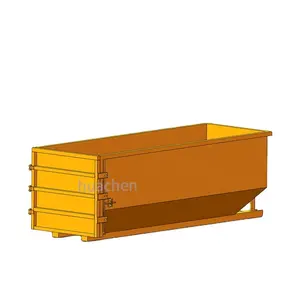 High quality custom made metal hook lift bins used for construction garbage