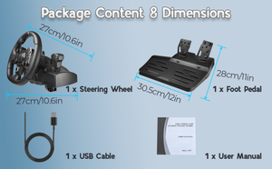 Volant de course AP7 270 Volant de jeu 7IN1 compatible avec <span class=keywords><strong>PC</strong></span> PS3/PS4 pour Xbox One pour Xbox 360 Gear - Product Image 5