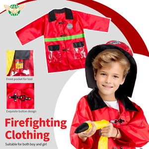 Ensembles de jouets d'habillage de <span class=keywords><strong>pompier</strong></span> classique jeu de rôle <span class=keywords><strong>pompier</strong></span> semblant jouer Costume de Profession pour garçons et filles jouets - Product Image 4