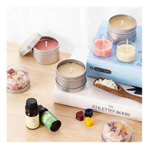 Envase de Lujo para Velas con Tapa Blanca, Mezcla de Soja para Aromaterapia, Recuerdo de Boda, Colección Deluxe para Boutique - Product Image 2