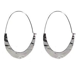 Boucles d'oreilles créoles dorées pour femmes, tendance, simples, épaisses et imposantes, bijoux d'été - Product Image 4