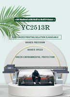 Mesin cetak kaca 3D 2513R harga Printer Uv Cina Printer Flatbed Uv terbaik