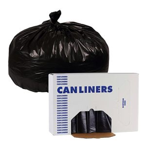 Sacs poubelles industriels Boardwalk 56 Gal 1,7 Mil 43 x 47 noirs 100/carton, faible densité linéaire, pour sacs poubelles domestiques - Product Image 2