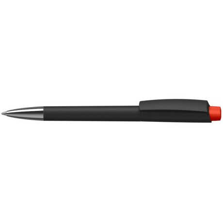Klio-Eterna Zeno Softtouch High Gloss Mn Ballpoint Pen 0.5 mm Writing Width Orange Body with Sports & Banner Pen Features