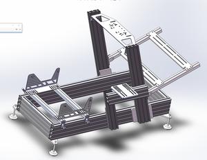 2024 tùy biến trò chơi đua xe mô phỏng khung nhôm 40160 hồ sơ nhôm màu đen cho giàn đua Sim - Product Image 6