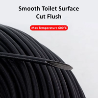 Gaine de câble en fibre de verre enduite de silicone sur mesure, matériaux d'isolation de fils haute température pour l'industrie des fils