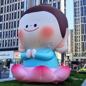 <span class=keywords><strong>Bouddha</strong></span> <span class=keywords><strong>gonflable</strong></span> sur le thème des dessins animés, en forme de lotus, pour événements, publicité et décoration - Product Image 3