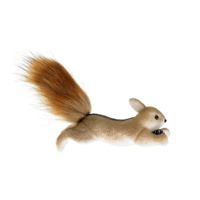 PARTYMENT Adorable Ornement de Noël en Peluche Écureuil Réaliste, Pendentif Animal de la Forêt Mignon pour Décoration de Sapin Festif et de Fête