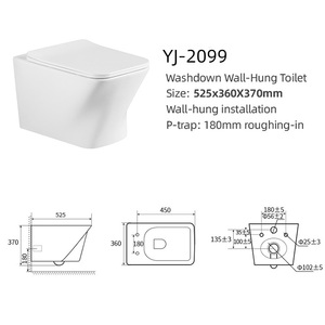 Wc salle de bain européenne cuvette murale en céramique noir mat gris toilette suspendue sans monture avec miroir intelligent <span class=keywords><strong>lavabo</strong></span> évier - Product Image 4