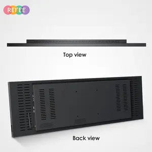 Video Wall Mount Custom 43 Inch Wifi Wall Mounted Android Digital Signage Media Player Video 1920X360 Shelf Lcd Bar Display