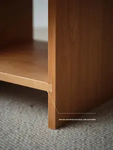 Solid Red Oak Coffee Table, Perfect As a <b>Sofa</b> Side Table for Living Rooms and <b>Small</b> Apartments, No Assembly Required. - Product Image 4