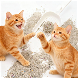 Litière pour chat en bentonite DongnaiPETS, sable, 8 kg, 99 % sans poussière, contrôle des odeurs, agglomération rapide - Product Image 4