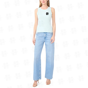 Débardeur en modal uni pour femme, personnalisé, vente en gros, respirant, tissé, imprimé sérigraphié, coupe ajustée - Product Image 2