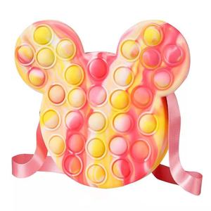 Cute Children Crossbody Shoulder Hand Bag Silicone <strong>Mickey</strong> <strong>Mouse</strong> Fidget Push It Bag <strong>Purse</strong> - Product Image 6