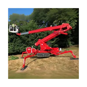 Ce certificated Lightweight construction Tracked Elevating Access Platform AWP Spider Boom Lift