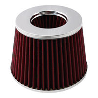 Kit d'admission d'air froid et filtre AOSU de haute qualité pour 2006-2011 pour 1.8L L4 (Noir + Rouge) AIM110-BK-RD