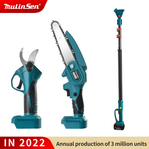 Mulinsen Mini tronçonneuse électrique sans fil 21v <span class=keywords><strong>Batterie</strong></span> Outils de coupe du bois électrique Scie à chaîne Sets - Product Image 4