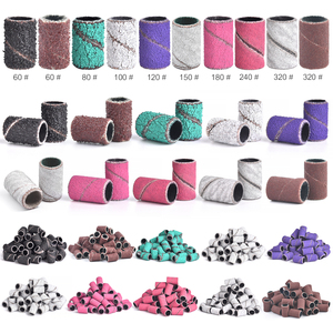 KADS 50 pièces Bandes de ponçage pour ongles avec tige métallique, pour lime à ongles électrique, grains 60/80/100/120/150/180/240/320 - Product Image 2