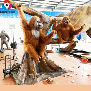 Personnalisez une variété d'orangs-outans ou <span class=keywords><strong>de</strong></span> singes hautement simulés statues d'animaux grandeur nature - Product Image 3