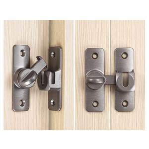 Door Latch Door Bolts Home Security Heavy-duty Zinc Alloy <b>90</b> 180 Degree Easy Installation Sliding Door Lock Anti-theft Lock - Product Image 6