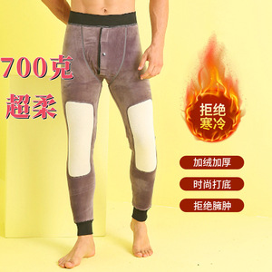 Gran oferta de mallas gruesas de 800 gramos para <span class=keywords><strong>hombre</strong></span>, ropa interior de algodón compuesto, pantalones de invierno, rodillera de lana de felpa, mallas térmicas para <span class=keywords><strong>hombre</strong></span> - Product Image 6
