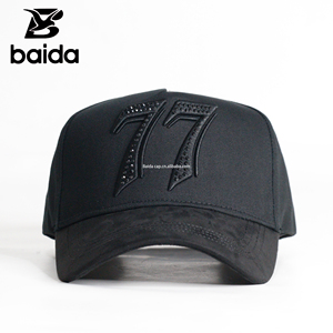 Chất lượng hàng đầu thêu Mũ bóng chày 24K mạ vàng chéo gorras barbas Mũ bán buôn tùy chỉnh logo của bạn - Product Image 3