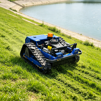 Tondeuse à gazon RC sur chenilles à essence pour pentes, machine de débroussaillage pour forêts, vergers et vignobles