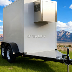Custom Food Truck Trailers <b>Ice</b> Cream Commercial Cart Mobile Snack <b>Freezer</b> Van Refrigerated Semi Trailer - Product Image 6
