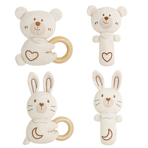 Ensemble de hochets en peluche de coton avec clochette pour bébés de 0 à 1 an - Jouet suspendu doux et apaisant à mâcher unisexe Shenzhen CY26072105 - Product Image 5