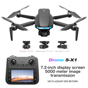 2026 GPS Screen Three-Axis Pan Tilt Foldable <b>Drone</b> Camera with 6-Axis Gyro 5KM Digital Transmission APP Control Dual Antenna 5G - Product Image 5