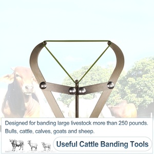 Elastrateur d'outil de baguage de bétail, pince d'extension XL, bagueuse de castration extra large pour la castration de bétail taureau chèvre gros bétail - Product Image 3
